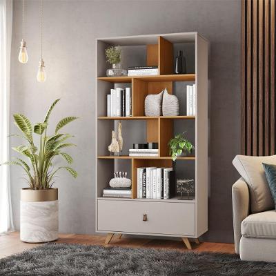 Livreiro Office Giga Candian Jcm Movelaria Off White Com Cinamomo