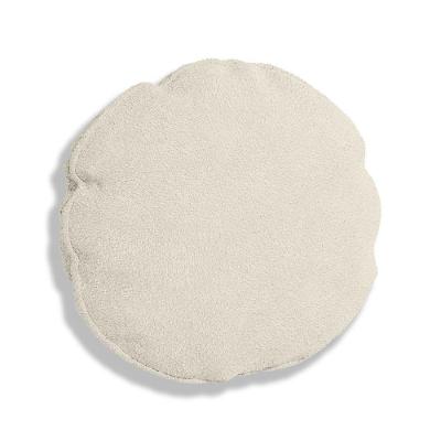 Almofada Bolacha Redonda Cookie 40x40 Cm Boucle 7 Decor Bege