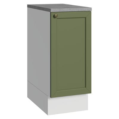 Balcão De Cozinha 35 Cm 1 Porta Branco/verde Vik Madesa Branco/verde