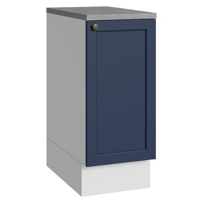 Balcão De Cozinha 35 Cm 1 Porta Branco/azul Vik Madesa Branco/azul