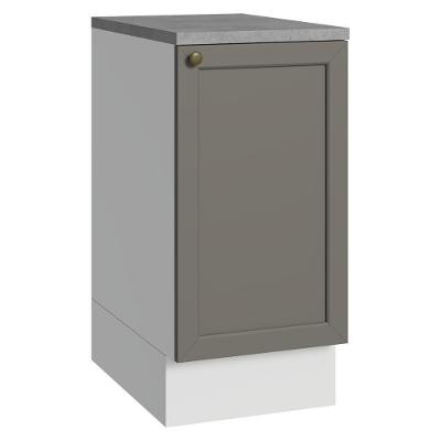 Balcão De Cozinha 40 Cm 1 Porta Branco/cinza Vik Madesa Branco/cinza