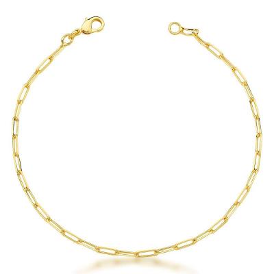 Pulseira Elos Delicados Unissex Banhada A Ouro 18k