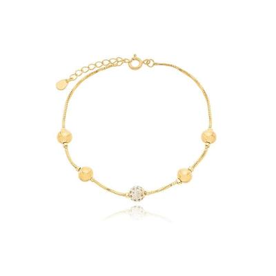 Pulseira Bolas Delicadas Banhada A Ouro 18k