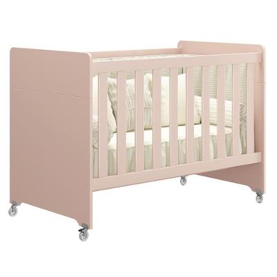 Berço Evolution 4 Em 1 Rosa Fosco - Reller Móveis Rosa Fosco