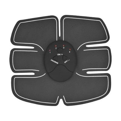 Cinta Tonificadora Muscular Abdômen Estimulador Muscular Abdominal Elétrico Ems 6 Packs preto