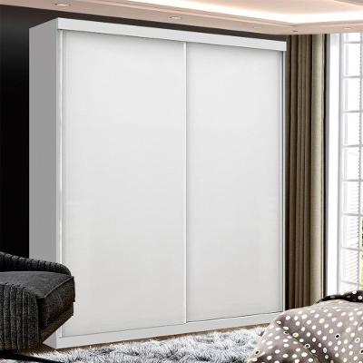 Guarda Roupa Solteiro Kiara Branco 2 Portas De Correr Minastex