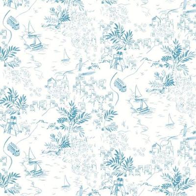 Papel De Parede Tartine Et Chocolat 4 Folhagem Azul 36230301tc