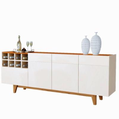 Balcão Buffet 3 Portas E 1 Gaveta Duna Mavaular Off White Com Naturalle