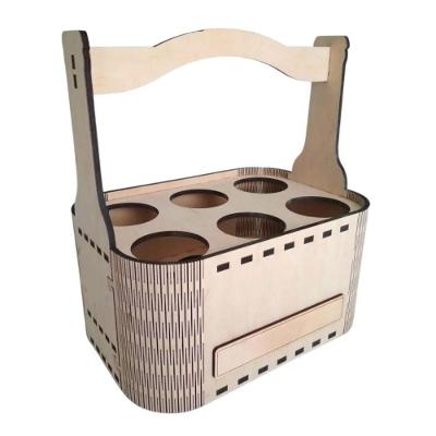 Porta Garrafa Mdf 6 Lugares Suporte Cerveja