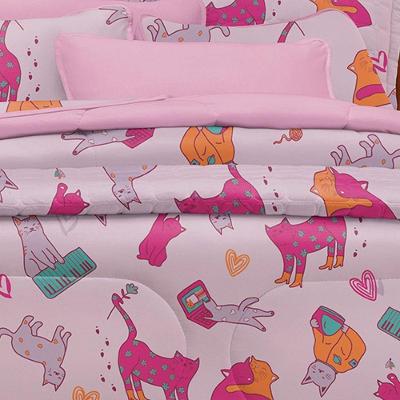 Fronha Avulsa Lisa Atantix Kids 100% Algodão 50x70cm Rosa Iorgute
