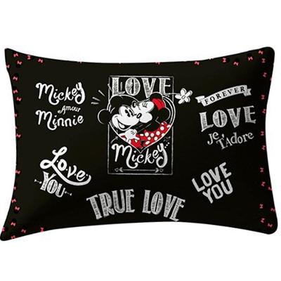 Fronha Avulsa Mickey E Minnie 100% Algodão 48x68cm Preto