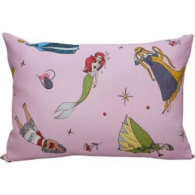 Fronha Avulsa Disney 50x70cm Malha 100% Algodão Princesas Brilhantes