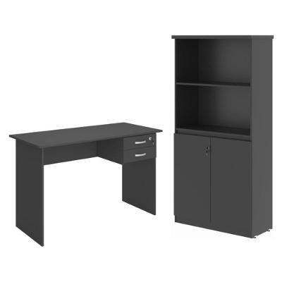 Armario E Mesa De Computador Faroé Preto Onix