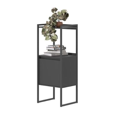 Armario 2 Prateleiras Azias Preto Onix