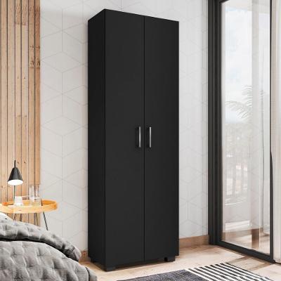Armário Multiuso 2 Portas Samara Preto