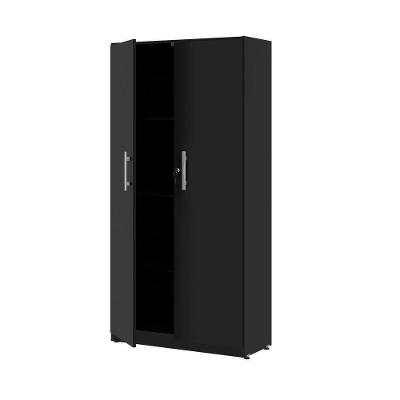 Armario Com 2 Portas 3 Prateleiras Livea Preto Onix