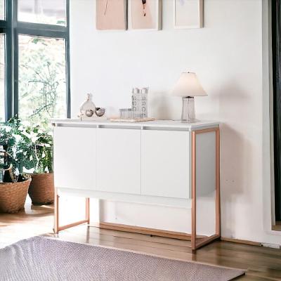 Buffet Moderno 3 Portas Londres Branco Cobre