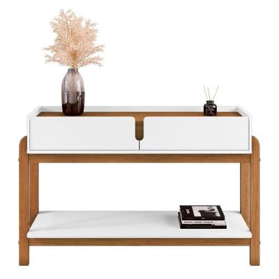 Aparador Para Sala Retrô Welch Branco Cedro