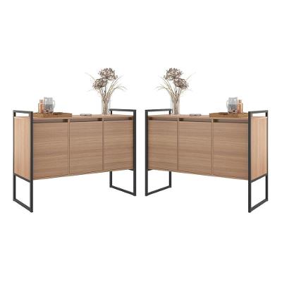 Buffet Industrial 3 Portas Montana Conjunto 2 Unidades