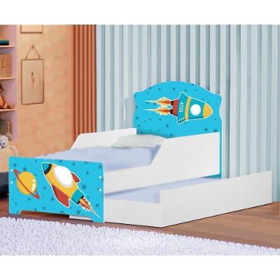 Bicama Infantil Adesivado Uly Foguete Espacial