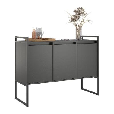 Buffet 3 Portas Rouxe Preto Onix