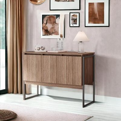 Buffet Elegante Com 3 Portas Turim Affara Preto