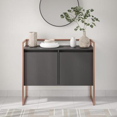 Buffet Industrial Para Sala Irlanda Preto Cobre