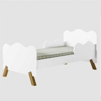 Cama Infantil Nuvem Branca Com Proteção Lateral