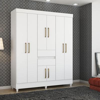 Guarda Roupa Casal 8 Portas Terni Branco