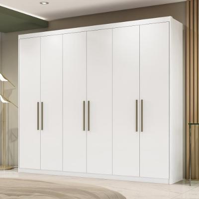 Guarda Roupa Casal 6 Portas Caroline Branco