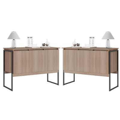 Conjunto De Buffets Industriais Milão Montana Preto