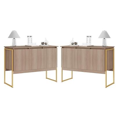 Conjunto De Buffets Industriais Milão Montana Dourado