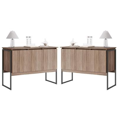 Conjunto De Buffets Industriais Milão Affara Preto