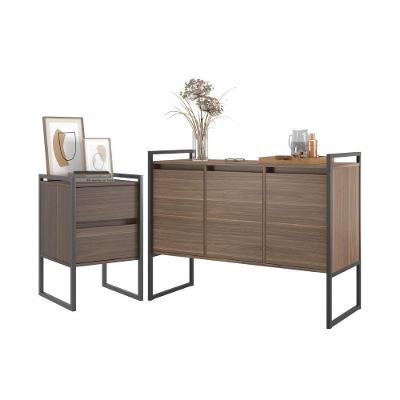 Conjunto Buffet E Gaveteiro Industrial Paris Affara