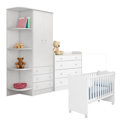 Conjunto Quarto De Bebê Puerto Branco Branco
