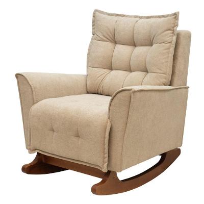 Poltrona Amamentação De Balanço Helena Boucle Quarto Bebê Areia