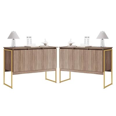 Conjunto De Buffets Industriais Milão Affara Dourado
