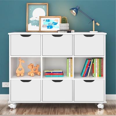 Nicho Organizador Com Rodinhas Portland Branco Com Gavetas