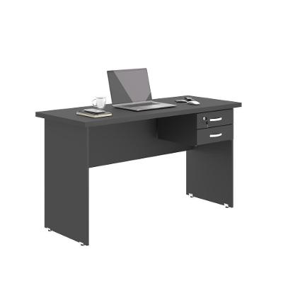 Escrivaninha Com Gavetas 1.20 Plate Preto Onix