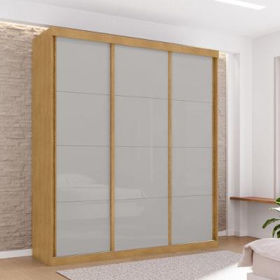 Roupeiro 3 Portas E 3 Gavetas Turvo Naturalle Off White