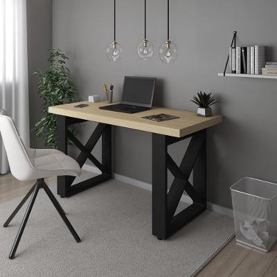 Escrivaninha Braga Design Moderno Massachussetts Carvalho Preto