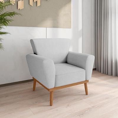 Poltrona Para Sala De Recepção Viana Linha Cinza