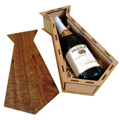 Caixa Para Vinho Em Mdf Cru