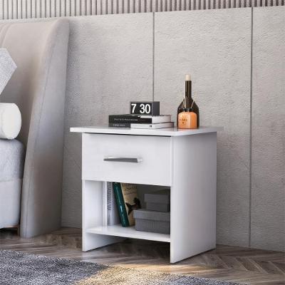 Mesa De Cabeceira Ditália 1 Gaveta DM-127 Branco