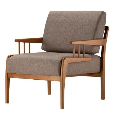 Poltrona Com Braço Pinau Ozki 70 Cm (largura) Madeira Eucalipto Cedro Tecido Verde C