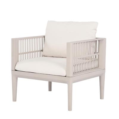 Poltrona Mauí Fratini 68 Cm (largura) Base Aço Assento Polipropileno Estofado Nude Resistente A água
