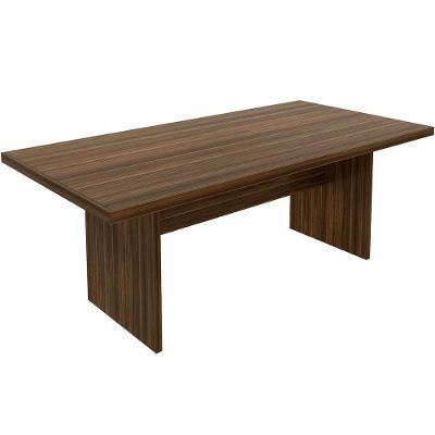 Mesa De Reunião Para Escritório Grande Nogal