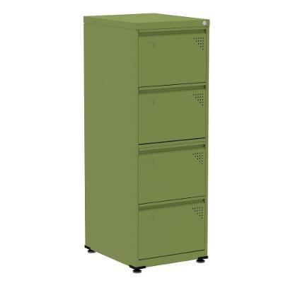 Armário De Arquivo De Aço Pandin 4 Gavetas Gavetas Verde Miró