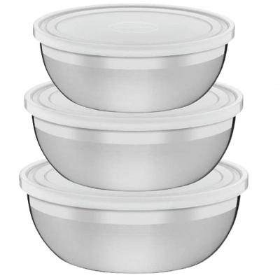 Kit 3 Potes Tramontina Em Inox Ice Conserv Em Polietileno Ldpe