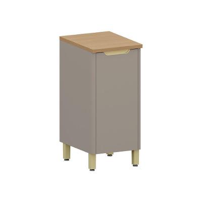 Balcão De Cozinha 40cm 1 Porta Com Tampo Lumina Luciane Móve Cinammon/cinammon